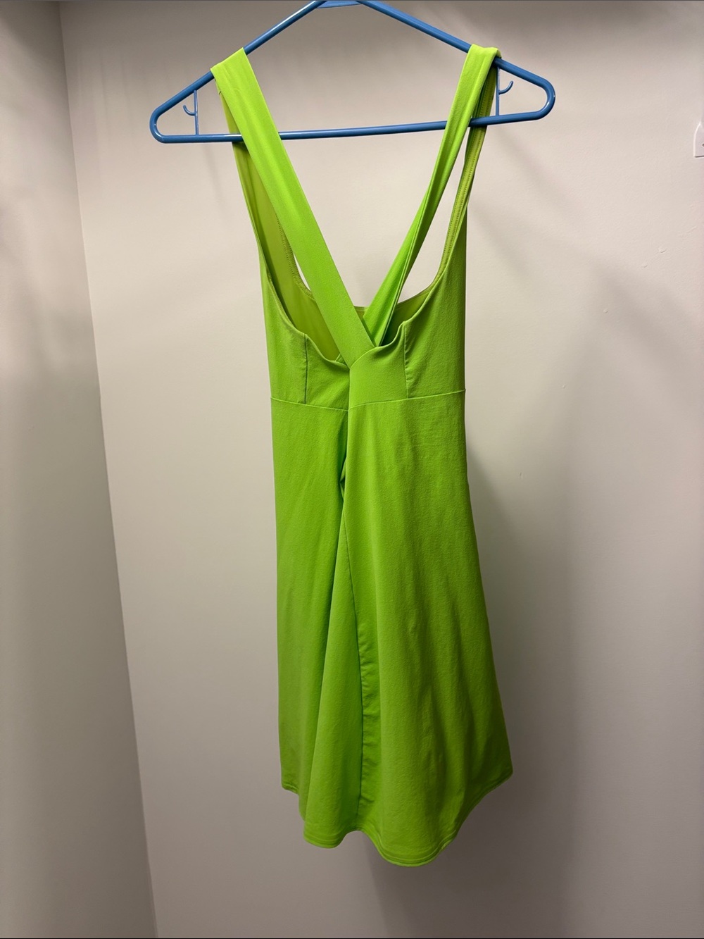 Outdoor Voices Neon Lime Mini Dress View 4